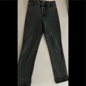 Black faded jeans